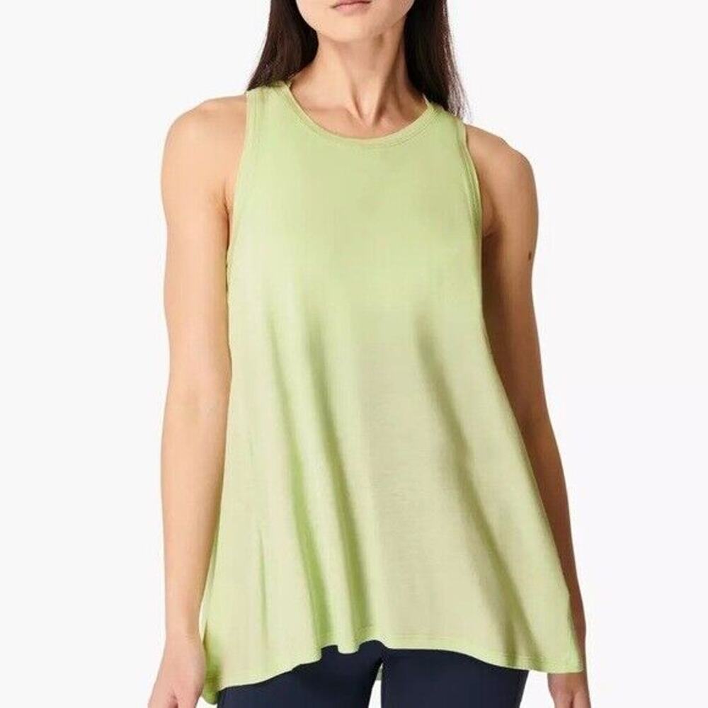NEW Sweaty Betty Easy Peazy Tank Top‎ Vest Yoga Utopia Green Womens XXS 2XS